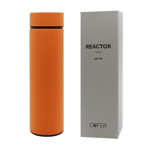 Термос Reactor софт-тач с датчиком температуры (оранжевый) 4 Термос Reactor софт-тач с датчиком температуры (оранжевый) 4