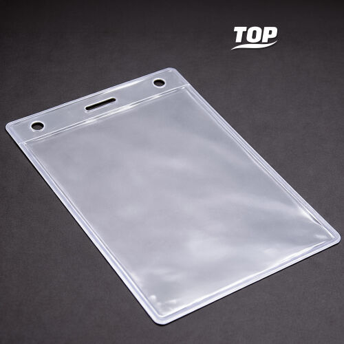 Карман для выставочного бейджа Expo, вертикальный, 10,3х16,1см (прозрачный)