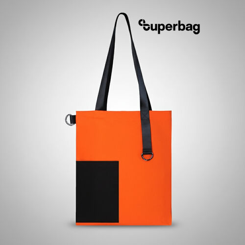 Шоппер Superbag Color (оранжевый с чёрным) 1 Шоппер Superbag Color (оранжевый с чёрным) 1