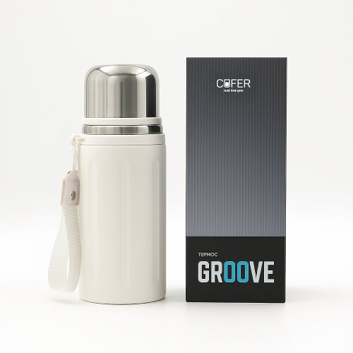 Термос Groove (слоновая кость) 7 Термос Groove (слоновая кость) 7