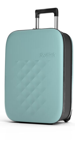 Чемодан складной Rollink Vega II 55x40x20 см, 2 колеса, бирюзовы 4 Чемодан складной Rollink Vega II 55x40x20 см, 2 колеса, бирюзовы 4