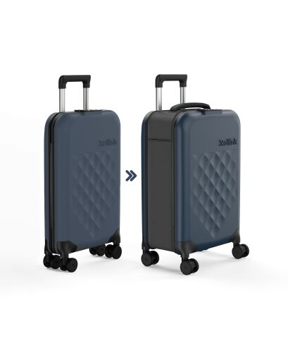 Чемодан складной Rollink Vega 360 55x40x20 см, 4 колеса, серо-си 1 Чемодан складной Rollink Vega 360 55x40x20 см, 4 колеса, серо-си 1