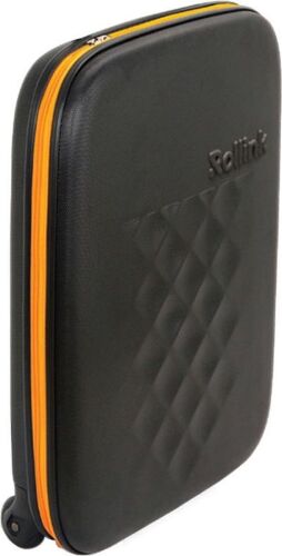 Чемодан складной Rollink Earth 55x40x20 см, 2 колеса, черный/ора 1 Чемодан складной Rollink Earth 55x40x20 см, 2 колеса, черный/ора 1