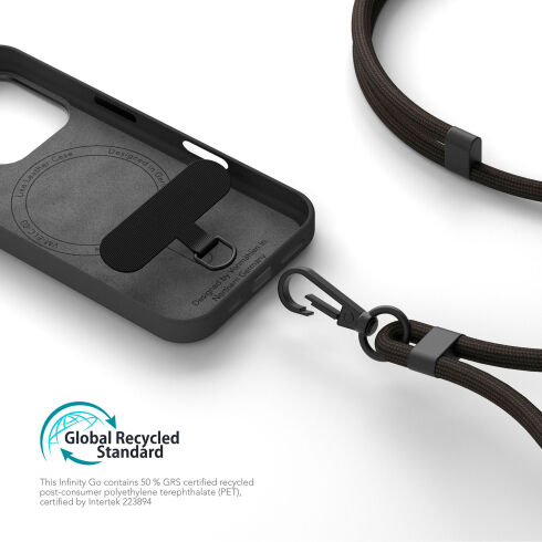 Универсальный ремешок для телефона VONMAHLEN Infinity Go, черный 2