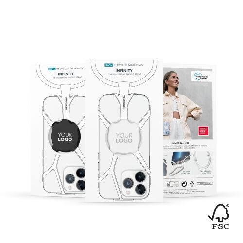 Ремешок-держатель для телефона Infinity, черный 5