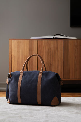 Дорожная сумка VINGA Bosler из канваса синяя 3