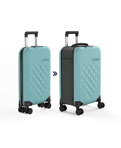 Чемодан складной Rollink Vega 360 55x40x20 см, 4 колеса, бирюзов 1 Чемодан складной Rollink Vega 360 55x40x20 см, 4 колеса, бирюзов 1