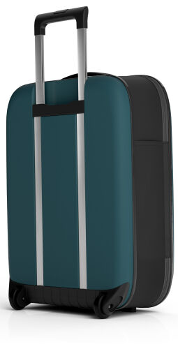 Чемодан складной Rollink Vega II 55x40x20 см, 2 колеса, сине-зел 1 Чемодан складной Rollink Vega II 55x40x20 см, 2 колеса, сине-зел 1