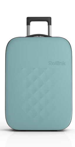 Чемодан складной Rollink Vega II 55x40x20 см, 2 колеса, бирюзовы 5 Чемодан складной Rollink Vega II 55x40x20 см, 2 колеса, бирюзовы 5