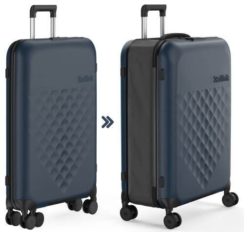 Чемодан складной Rollink Vega 360 76x52x28,5 см, 4 колеса, серо- 1 Чемодан складной Rollink Vega 360 76x52x28,5 см, 4 колеса, серо- 1