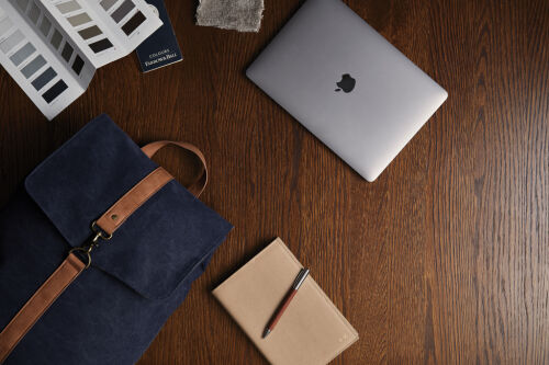 Рюкзак VINGA Bosler из переработанного канваса GRS, 15’’ синий 5