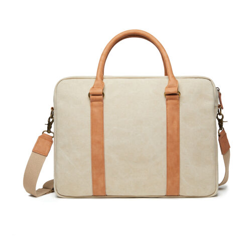 Сумка для ноутбука 16" VINGA Bosler из канваса бежевая 3