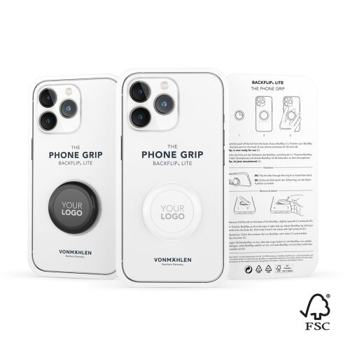Держатель для телефона Backflip Lite, белый 7 Держатель для телефона Backflip Lite, белый 7