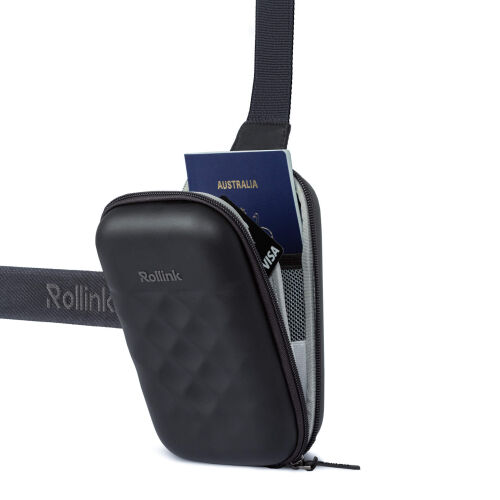 Дорожная сумочка Rollink Mini Bag Go 19,5x12x6 см, черная 4 Дорожная сумочка Rollink Mini Bag Go 19,5x12x6 см, черная 4
