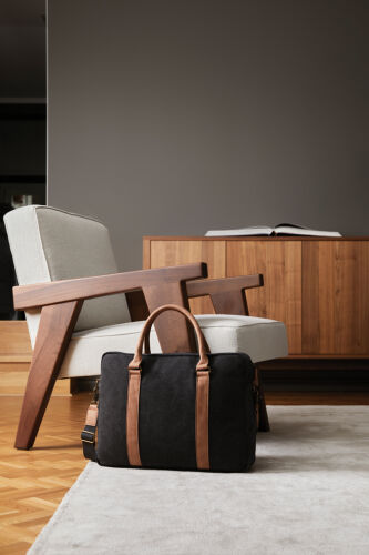 Сумка для ноутбука 16" VINGA Bosler из канваса черная 3