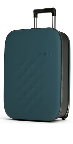Чемодан складной Rollink Vega II 55x40x20 см, 2 колеса, сине-зел 4 Чемодан складной Rollink Vega II 55x40x20 см, 2 колеса, сине-зел 4
