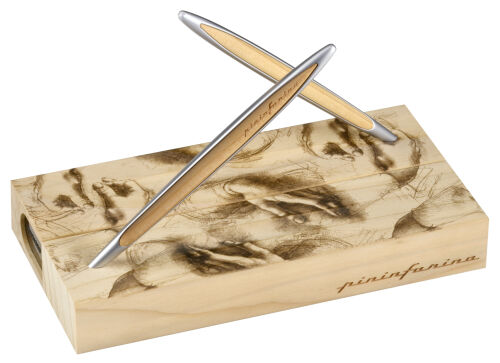 Набор из двух ручек Pininfarina  Cambiano BOX CEDARWOOD