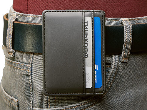 Картхолдер для двух карт и наличных денег с зажимом «Crave» 6