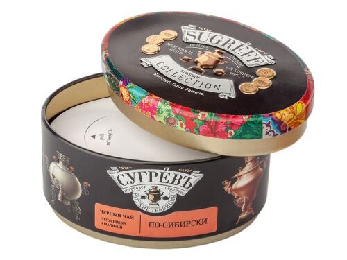 Подарочный набор «По-сибирски» с черным чаем и малиновым монпанс 4