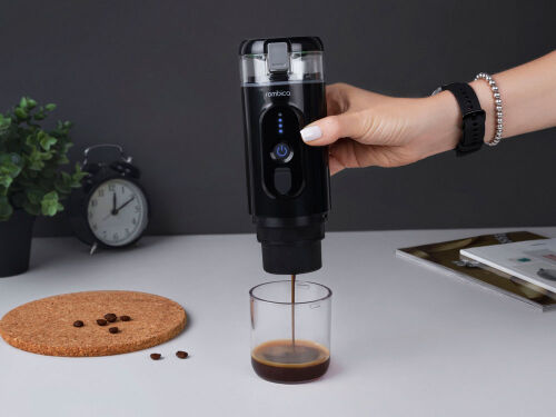 Портативная кофемашина с подогревом «Barista 2» с логотипом Romb 5 Портативная кофемашина с подогревом «Barista 2» с логотипом Romb 5