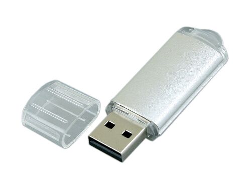 USB 2.0- флешка на 16 Гб с прозрачным колпачком 2