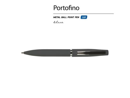 Ручка металлическая шариковая «Portofino», софт-тач 2