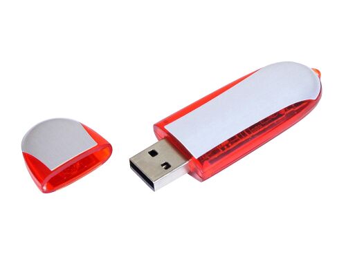 USB 2.0- флешка промо на 32 Гб овальной формы 2