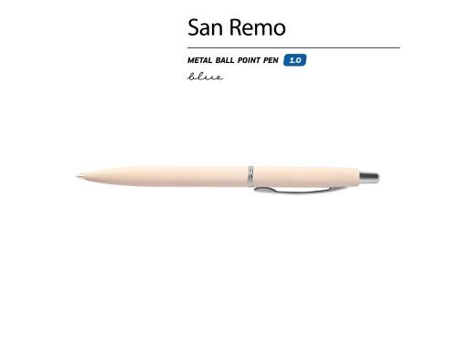 Ручка металлическая шариковая «San Remo», софт-тач 2 Ручка металлическая шариковая «San Remo», софт-тач 2