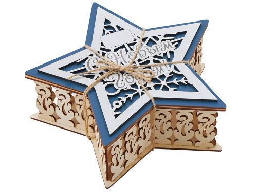 Шкатулка из фанеры в виде звезды «Asteris» 5