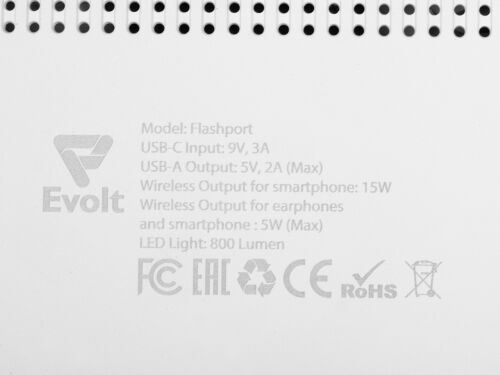 Складная зарядная станция с беспроводной зарядкой «Flashport», 1 3 Складная зарядная станция с беспроводной зарядкой «Flashport», 1 3