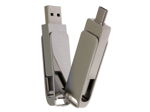 USB 2.0- флешка на 32 Гб с поворотным механизмом и дополнительны 5