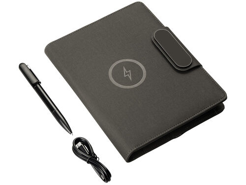 Подарочный набор «Twilight»: органайзер А5 с беспроводной зарядк 5