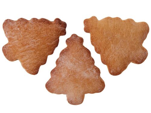 Набор новогодних имбирных печений в форме елочки 2