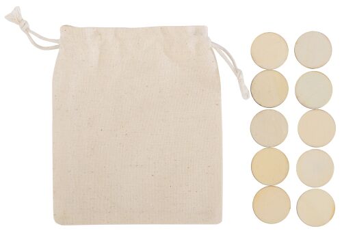 Деревянные крестики-нолики в мешочке «XO» 4