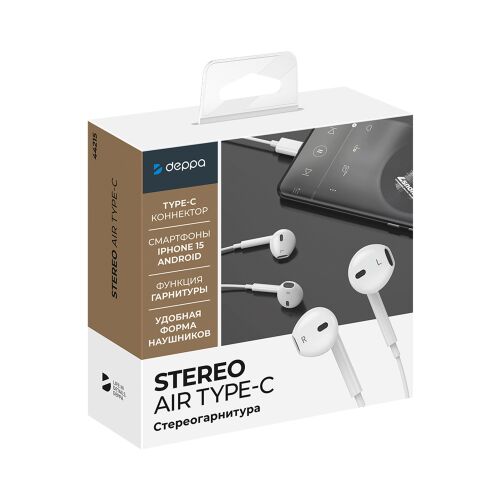 Стереогарнитура Stereo Air Type-C 5