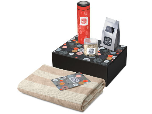 Подарочный набор «Re:y. Warm» с пледом, термосом и чаем 1