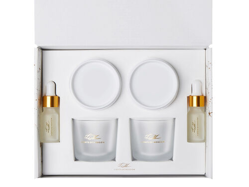 Набор для создания 2-х ароматических свечей: амбра и табак/марак 2 Набор для создания 2-х ароматических свечей: амбра и табак/марак 2