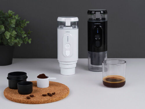 Портативная кофемашина с подогревом «Barista 2» с логотипом Romb 4 Портативная кофемашина с подогревом «Barista 2» с логотипом Romb 4