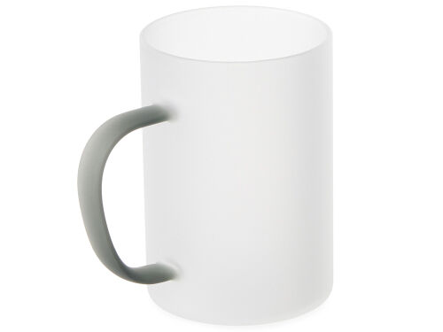 Стеклянная матовая кружка для сублимации «Акцент» 2