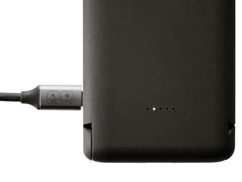 Беспроводной внешний аккумулятор с подсветкой лого и подставкой  5