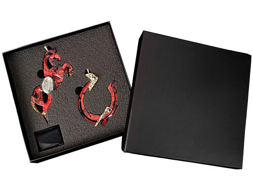 Набор елочных игрушек: Лошадь, Подкова 2