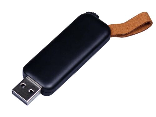 USB 3.0- флешка промо на 32 Гб прямоугольной формы, выдвижной ме 1