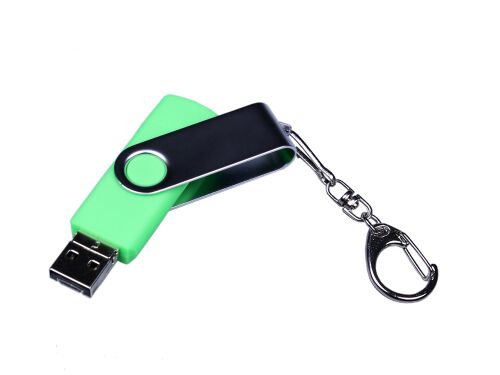 USB 2.0/micro USB/Type-C- флешка на 64 Гб c поворотным механизмо 2