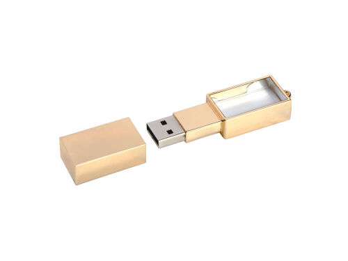 USB 2.0- флешка на 64 Гб кристалл в металле 2