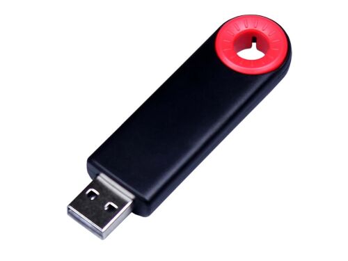 USB 2.0- флешка промо на 8 Гб прямоугольной формы, выдвижной мех 1