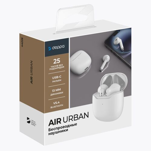 Беспроводные наушники с микрофоном Air Urban, TWS, BT 5.3, 320 м 6
