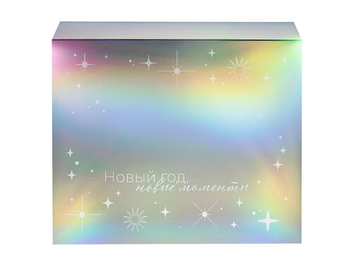 Подарочная коробка с голографическим шубером «Aurora», L 2