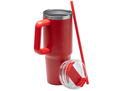 Термокружка «Крэнстон» с трубочкой и поворотной крышкой, 850 мл 2