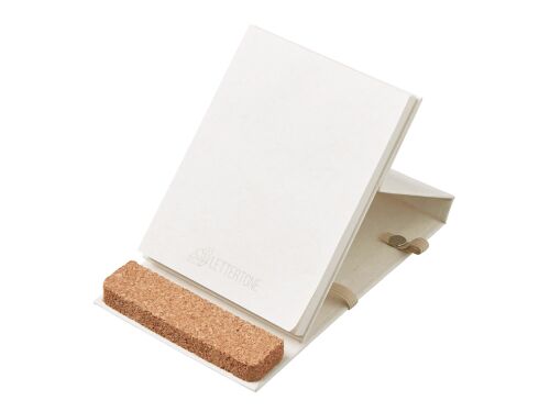Блокнот А6 «Milky S» с подставкой из пробки 2
