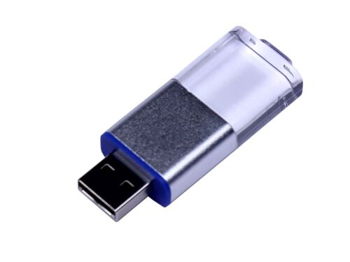 USB 2.0- флешка промо на 16 Гб прямоугольной формы, выдвижной ме 1